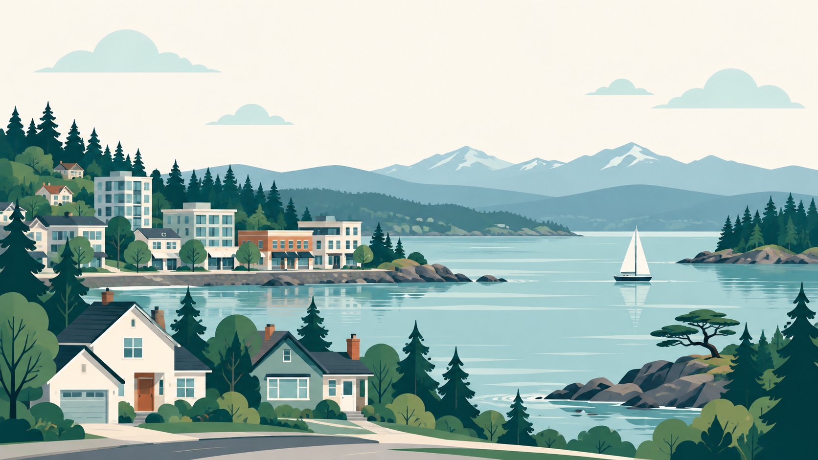 Coastal Greater Victoria service area illustration